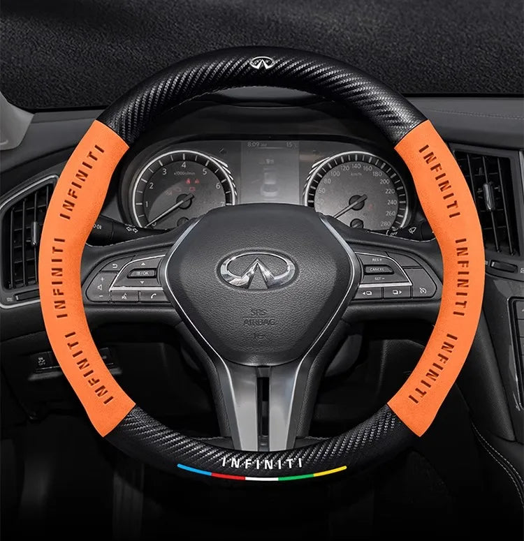 Infiniti Q50 Q60S Q70 QX30 QX50 QX55 QX56 QX60 QX70 QX8 JX35 EX25 FX35 G37 M35 ESQ Steering Wheel Cover