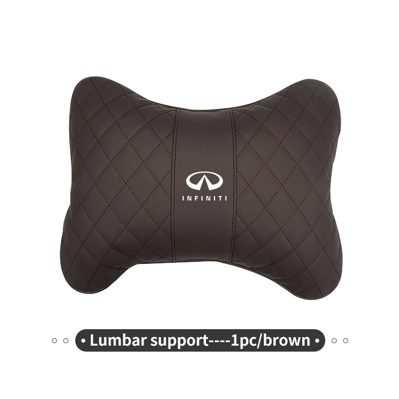 Car Headrest Neck Pillow Lumbar Support Cushion Suit Accessories For Infiniti JX35 G25 G37 FX FX37 FX50 EX35 EX25 EX37 ESQ M25