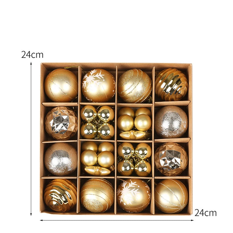 36pcs Christmas Tree bauble