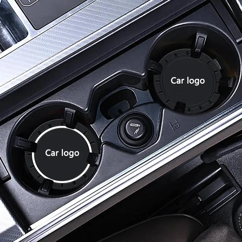 Car Logo Water Cup Pads Anti-slip Round Cup Coasters For all Infinities