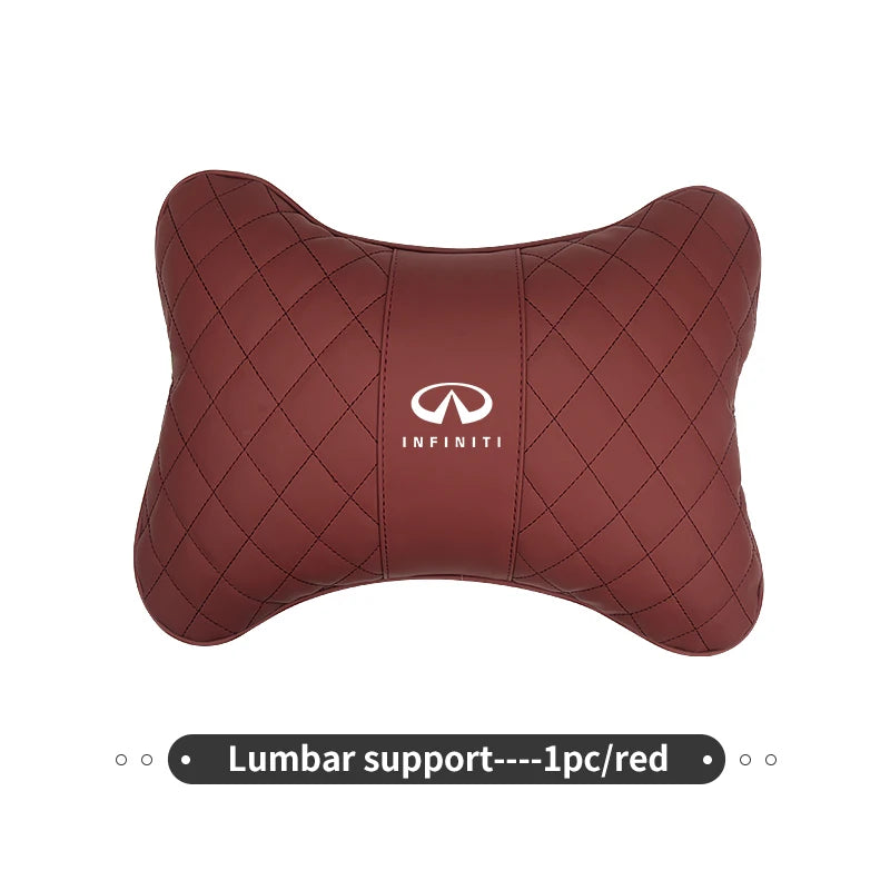 Car Headrest Neck Pillow Lumbar Support Cushion Suit Accessories For Infiniti JX35 G25 G37 FX FX37 FX50 EX35 EX25 EX37 ESQ M25