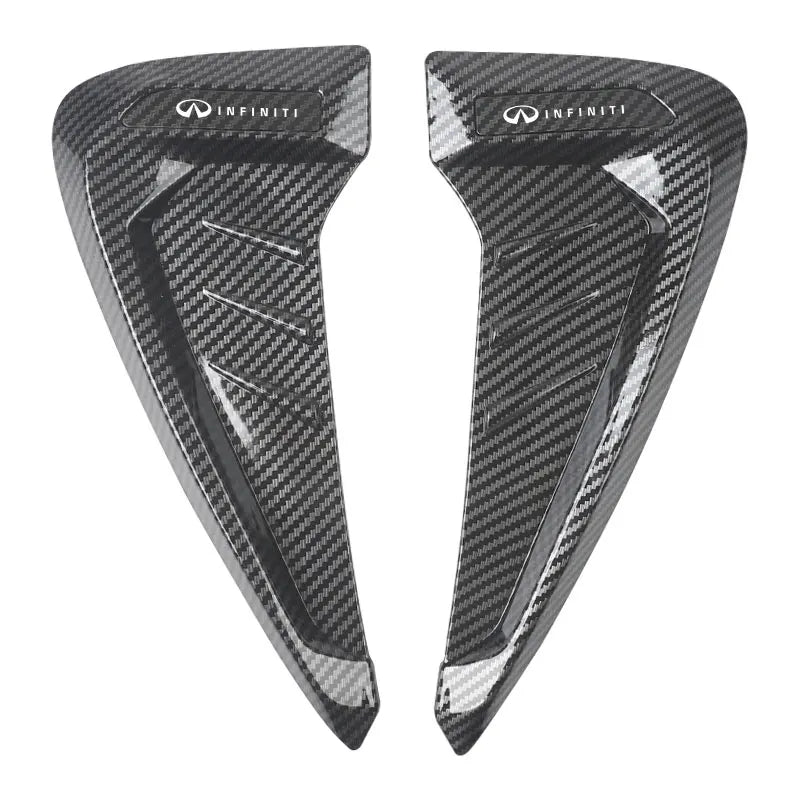 2PCS Car Retrofit Shark Air Outlet Fender Trim For Infiniti Q50 G37 FX35 Q30 ESQ QX50 QX60 QX70 EX G35