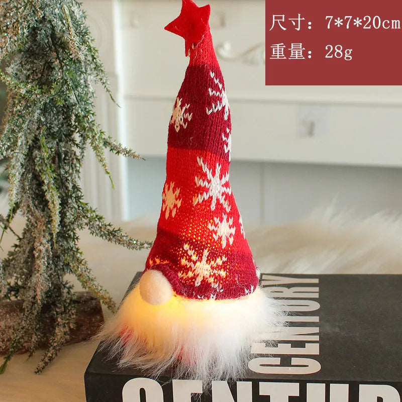 Glowing Gnome Doll for Christmas decoration
