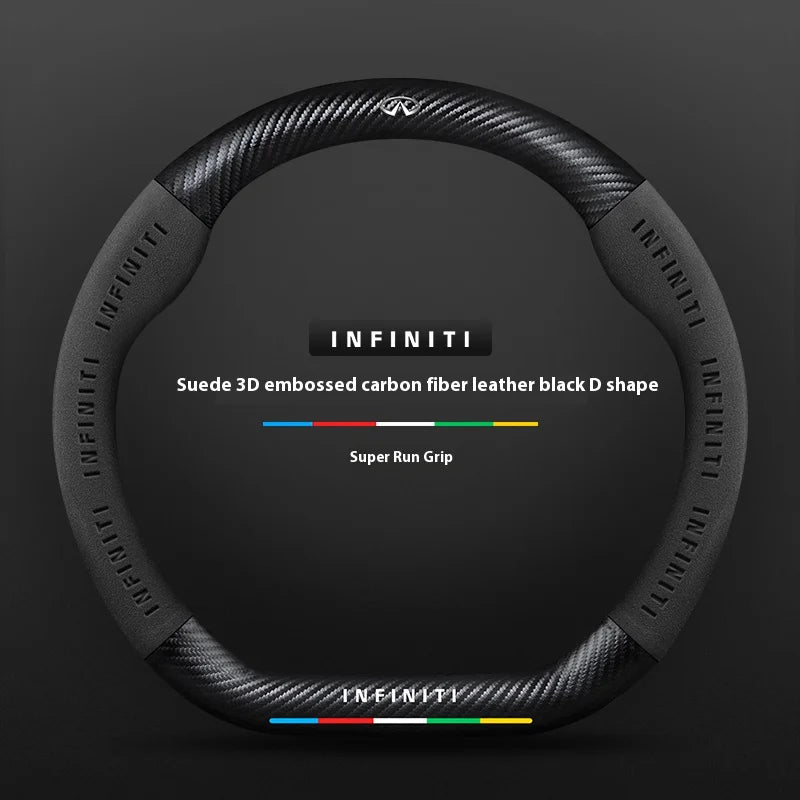 Infiniti Q50 Q60S Q70 QX30 QX50 QX55 QX56 QX60 QX70 QX8 JX35 EX25 FX35 G37 M35 ESQ Steering Wheel Cover