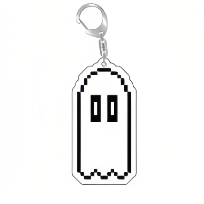 Juego Undertale Pixel llavero Cosplay Sans Flowey Papyrus Asriel colgante coche llavero bolsa accesorios dibujos animados regalo keychain