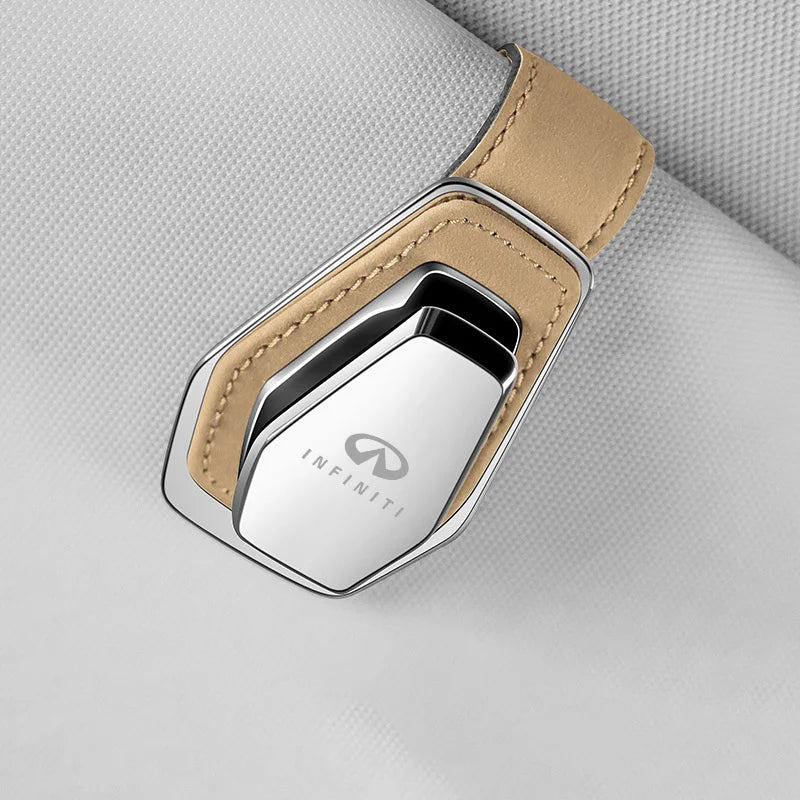 1PC Car Sun Visor Glasses Storage Clip For Infiniti Q50 FX35 G37 G35 QX70 FX45 EX35 Q30 Q70L QX30 QX60 QX80 Accessory