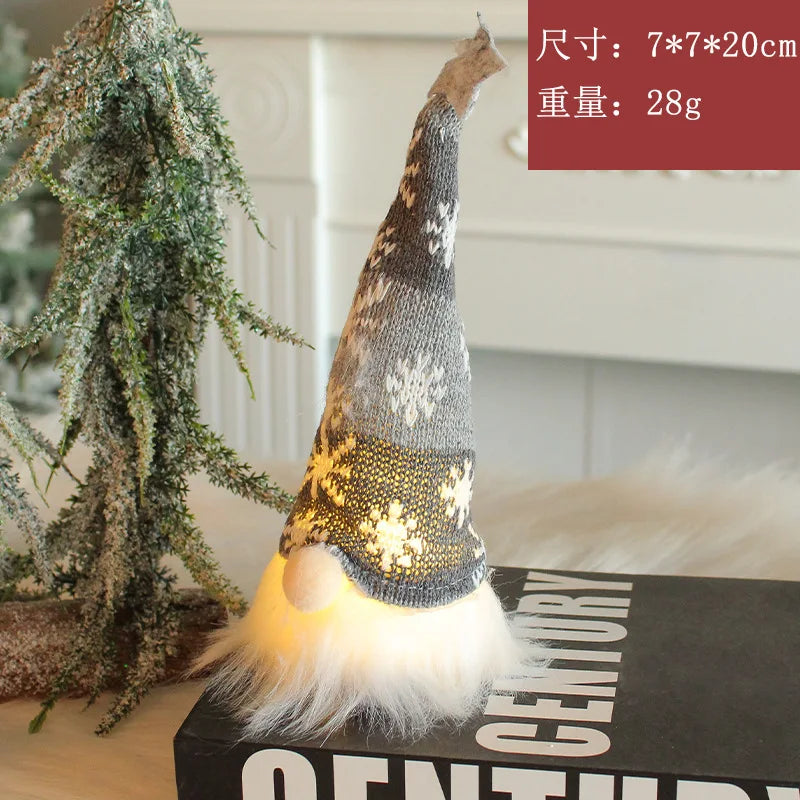 Glowing Gnome Doll for Christmas decoration