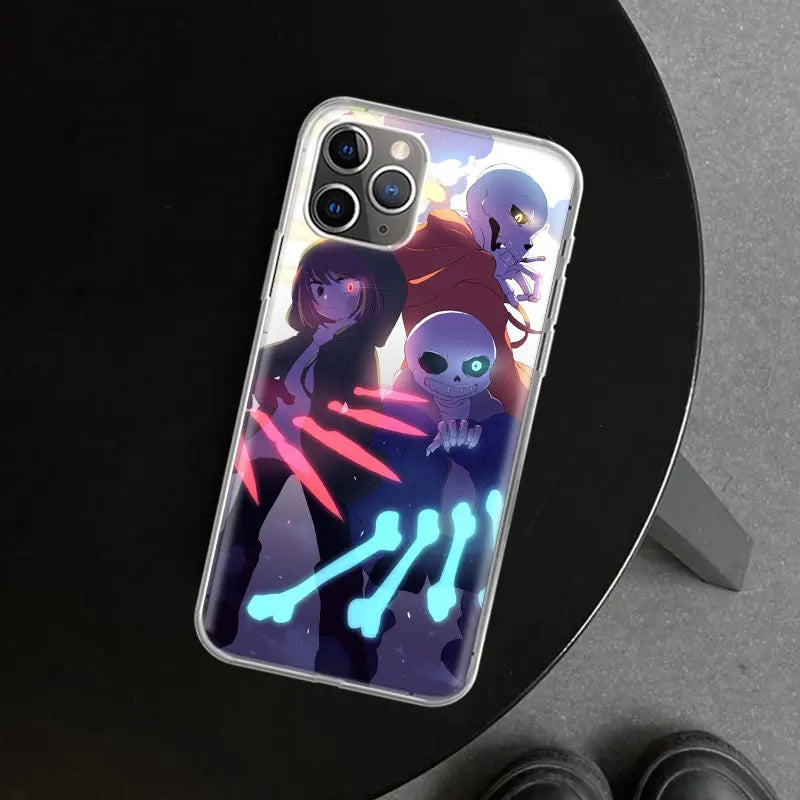 Undertale Sans Doggo Phone Case Cover For iPhone 11 12 13 14 15 16 17 pro mini air pro max