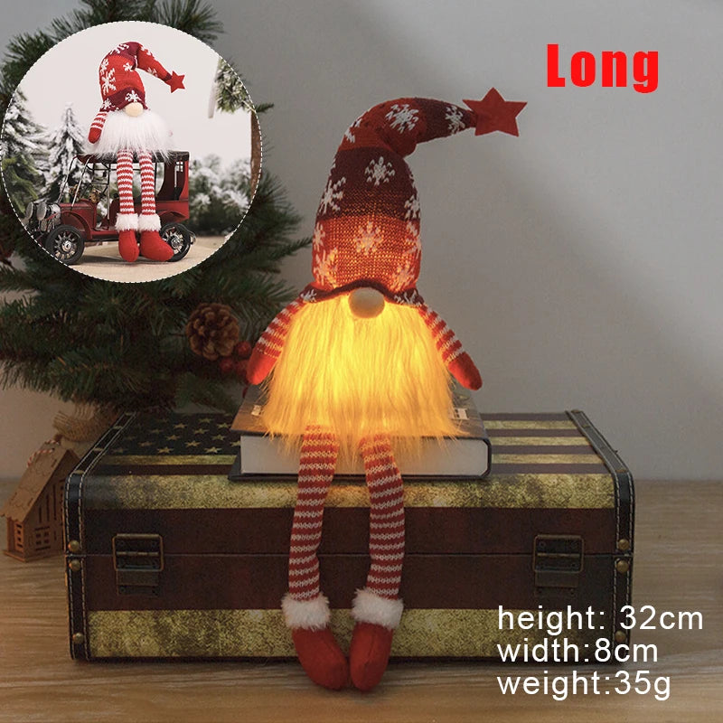 Glowing Gnome Doll for Christmas decoration