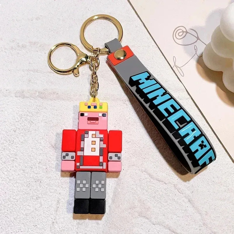 Minecraftes Keychain Steve Action Figure