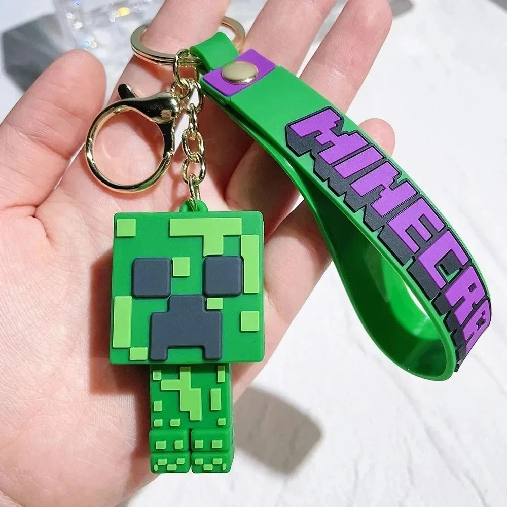 Minecraftes Keychain Steve Action Figure