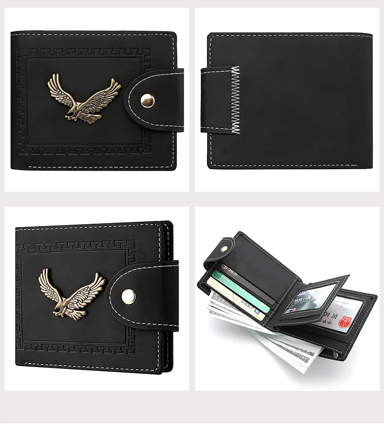 Men's Leather Folding Wallet