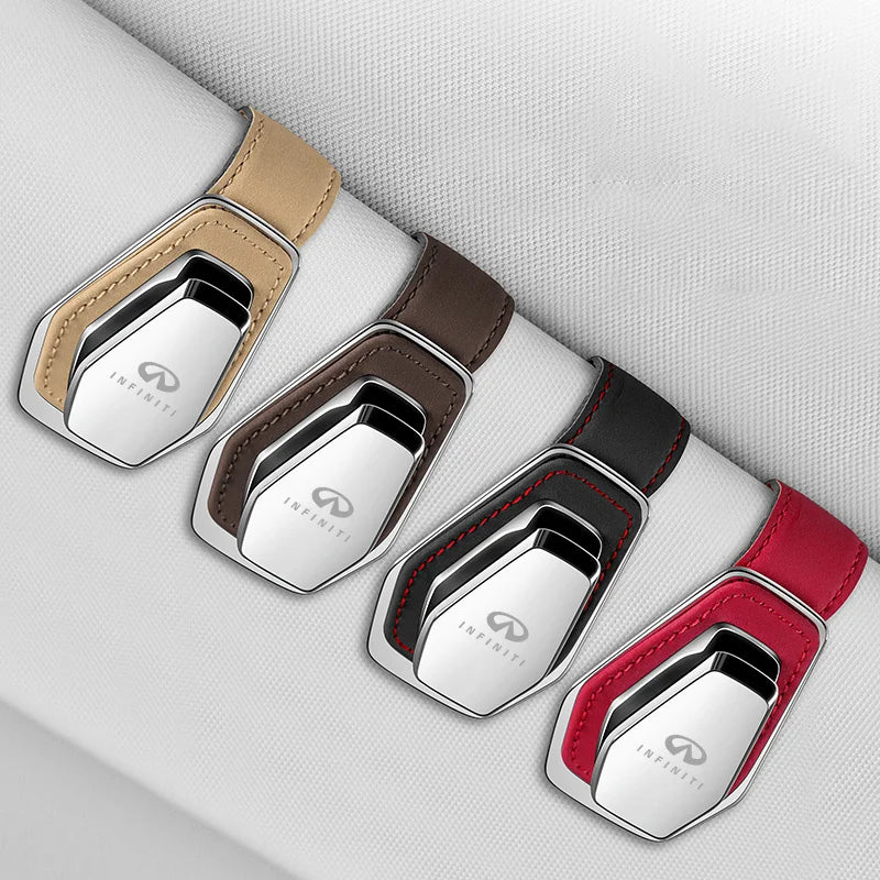 1PC Car Sun Visor Glasses Storage Clip For Infiniti Q50 FX35 G37 G35 QX70 FX45 EX35 Q30 Q70L QX30 QX60 QX80 Accessory