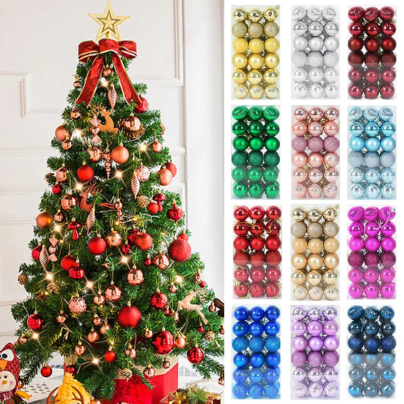 1box Christmas tree Bauble Christmas Tree Decor