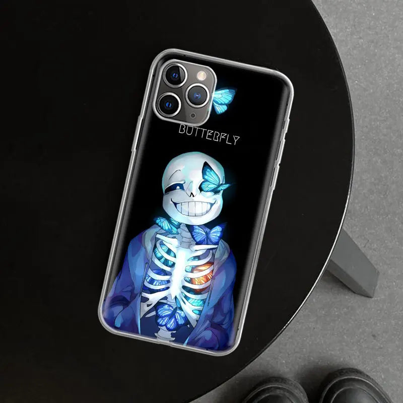 Undertale Sans Doggo Phone Case Cover For iPhone 11 12 13 14 15 16 17 pro mini air pro max