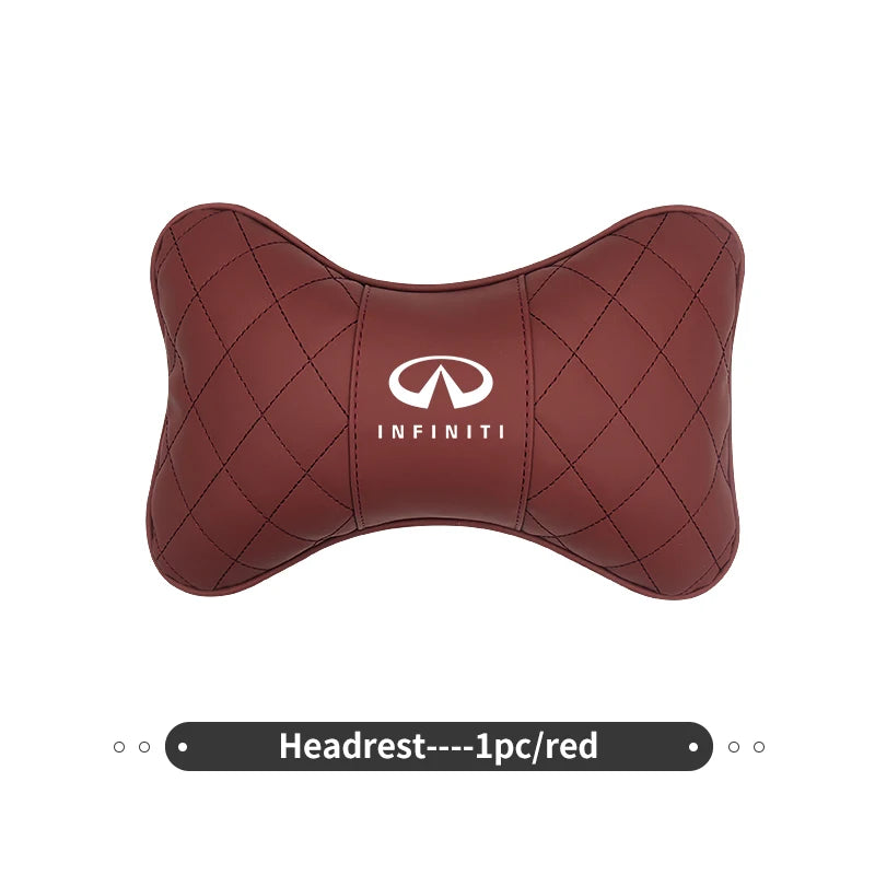 Car Headrest Neck Pillow Lumbar Support Cushion Suit Accessories For Infiniti JX35 G25 G37 FX FX37 FX50 EX35 EX25 EX37 ESQ M25