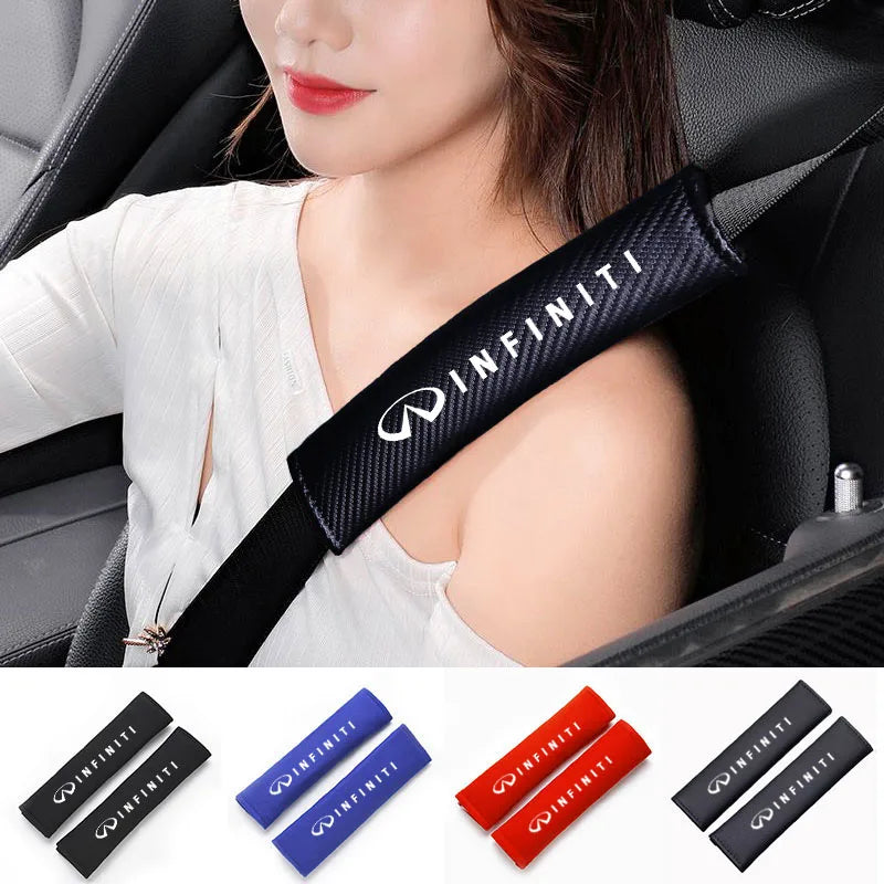 Car Safety Belt Cover Shoulder Pad For Infiniti FX35 Q50 Q30 ESQ QX50 QX60 QX70 EX JX35 G35 G37 EX3 Accessories