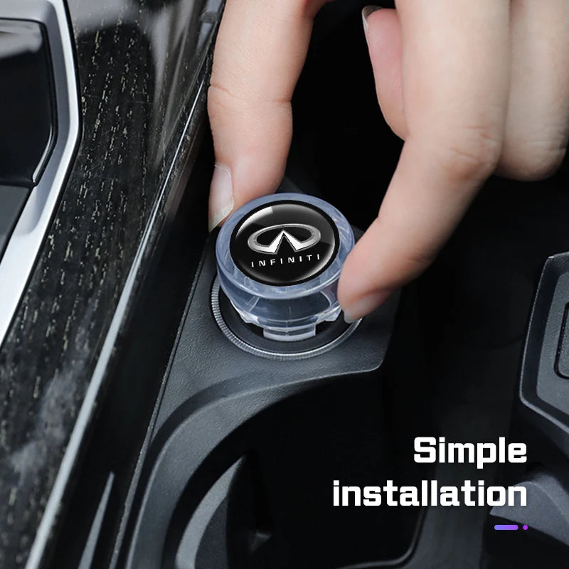 Car Cigarette Lighter Cover For Infiniti Dustproof Plug Decoration Cap Accessories