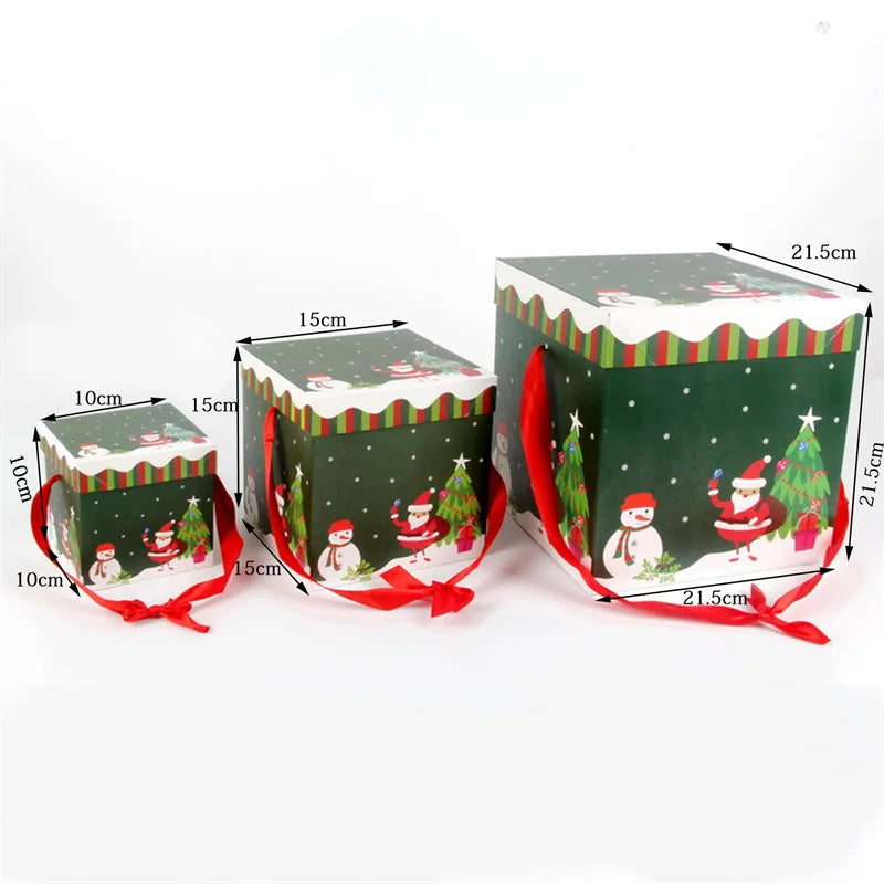 Christmas Gift Boxes Under The Tree Package For Indoor