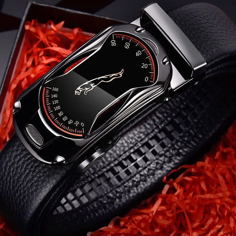 Business Alloy Automatic Buckle Belt for Men's