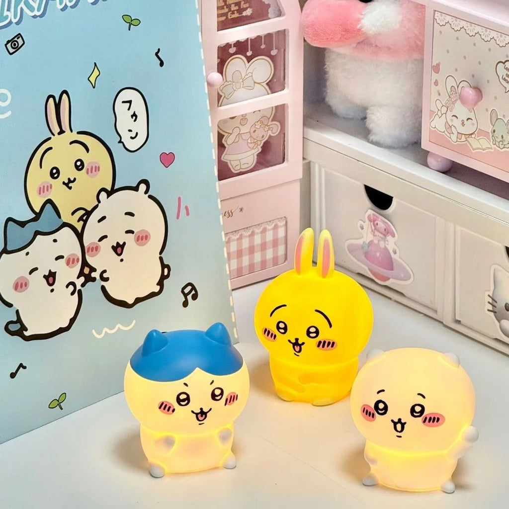 Chiikawa Anime LED Night Light Hachiware Usagi Rabbit Lamp Décor