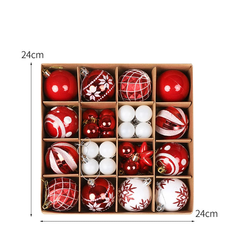 36pcs Christmas Tree bauble