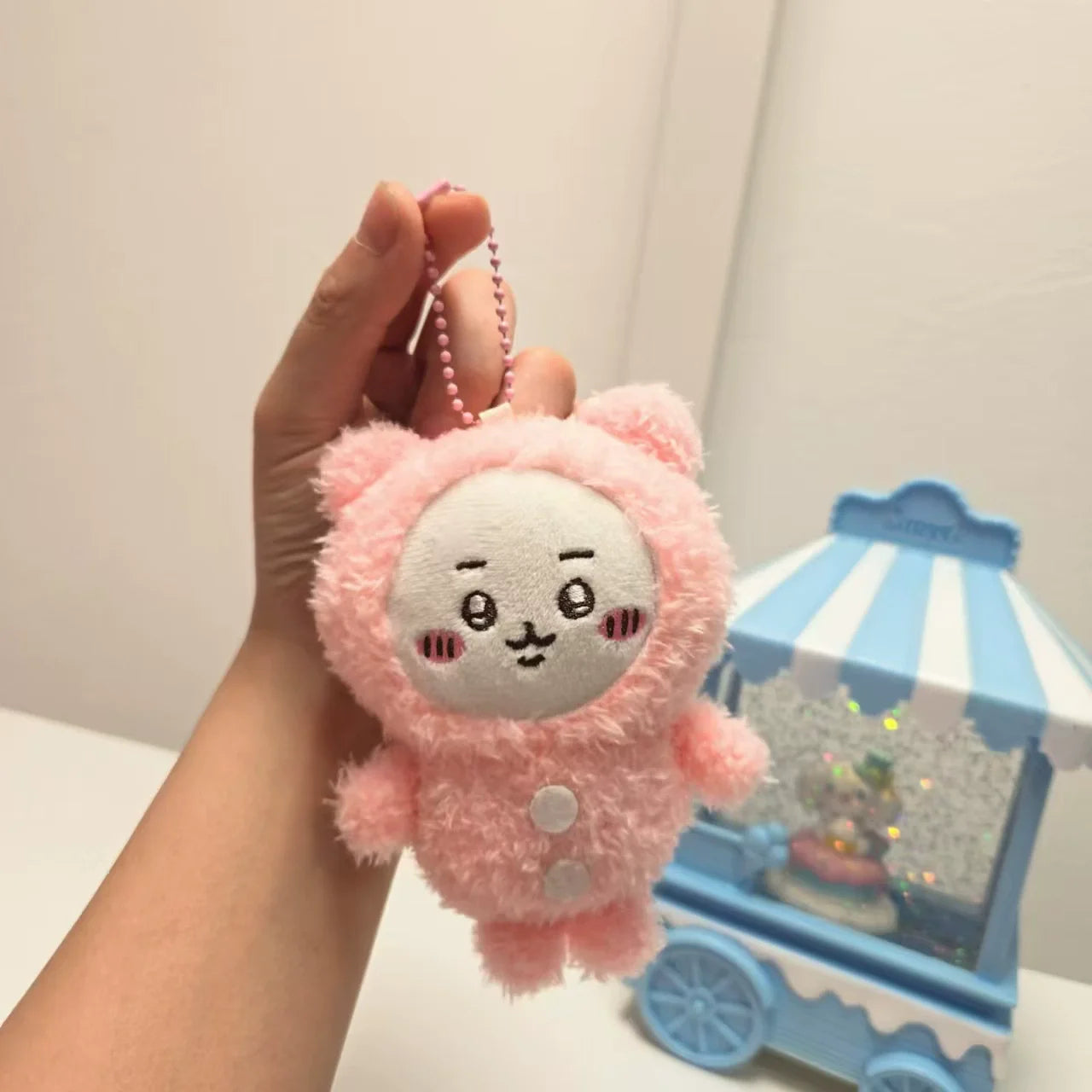 Cartoon Chiikawa Plush Keychain Charm Soft Chiikawa Key Chain Backpack Handbag Phone Pendant Anime Stuffed Toy Easter Gift