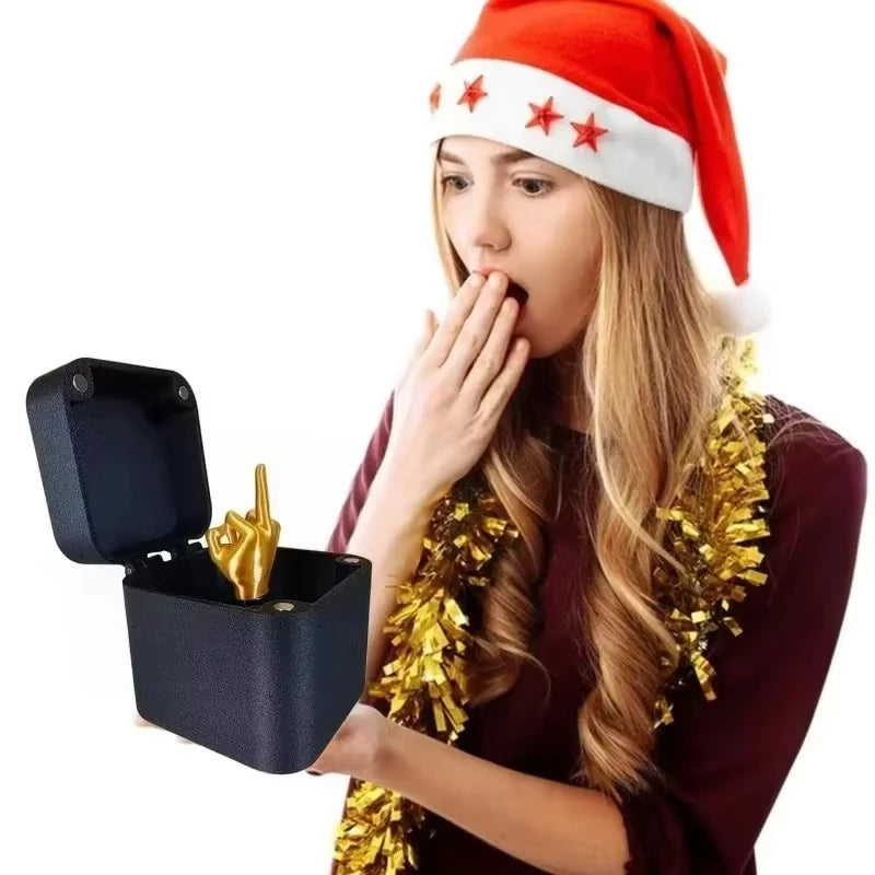 Middle Finger Surprise Gift Boxs Christmas Fun Prank