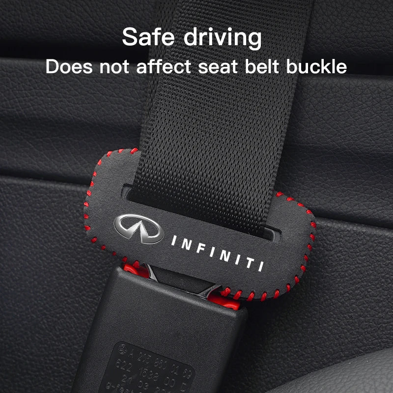 Car Seat Belt Buckle Clip Protector Front Rear Seat Clips For Infiniti Q50 G37 FX30 FX35 Q60 QX50 M37 ESQ JX35 QX70 Q30 FX50 Q70