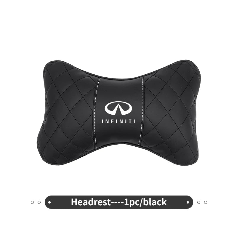 Car Headrest Neck Pillow Lumbar Support Cushion Suit Accessories For Infiniti JX35 G25 G37 FX FX37 FX50 EX35 EX25 EX37 ESQ M25