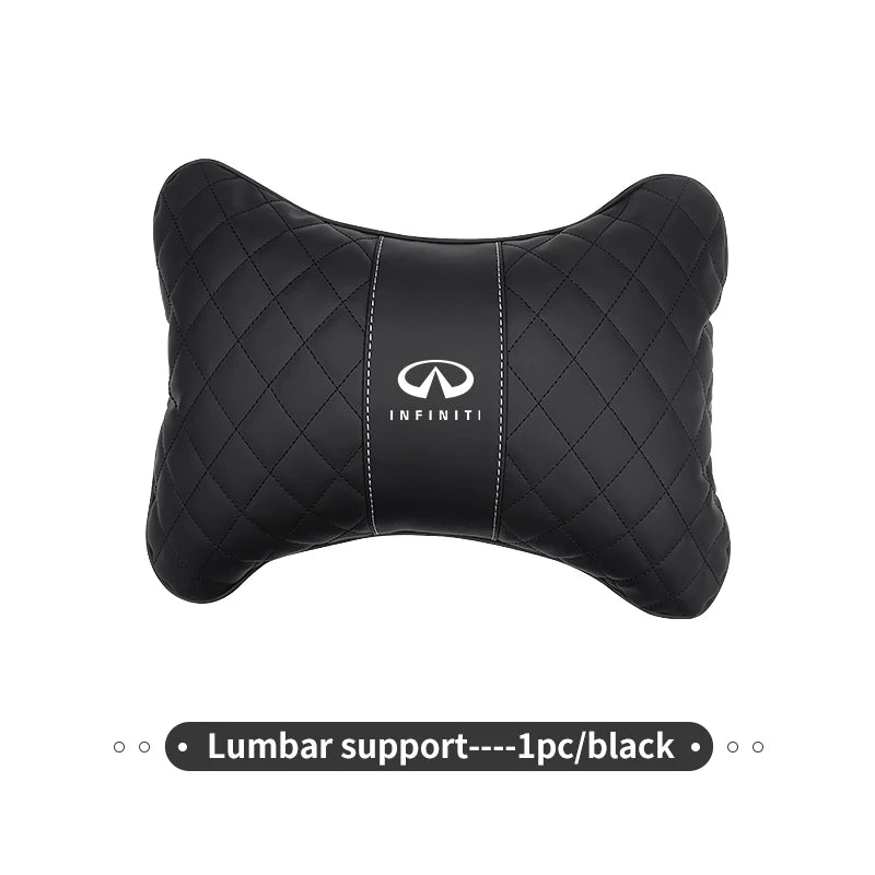 Car Headrest Neck Pillow Lumbar Support Cushion Suit Accessories For Infiniti JX35 G25 G37 FX FX37 FX50 EX35 EX25 EX37 ESQ M25