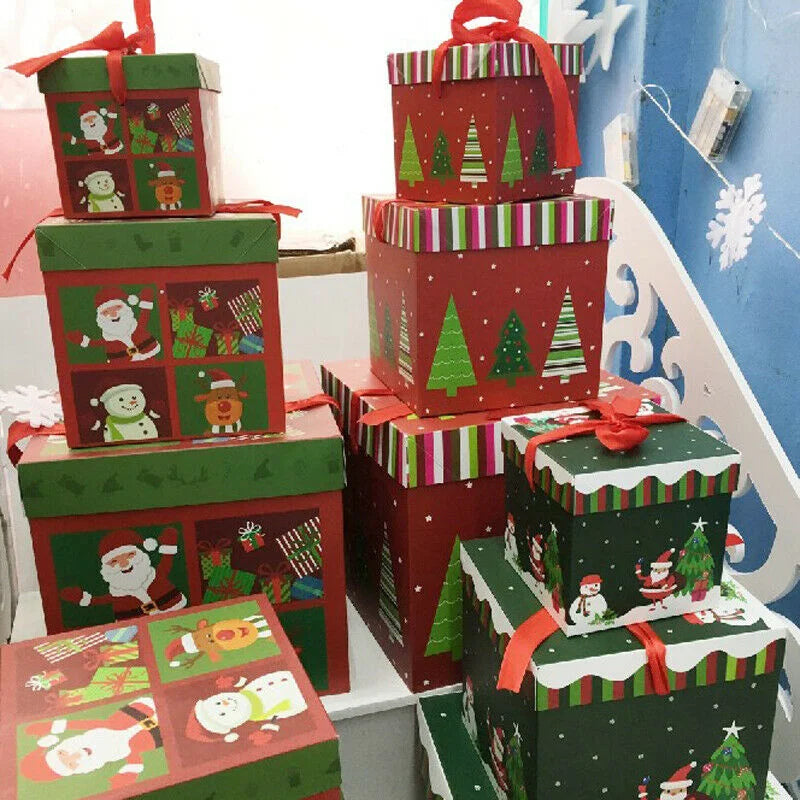 Christmas Gift Boxes Under The Tree Package For Indoor