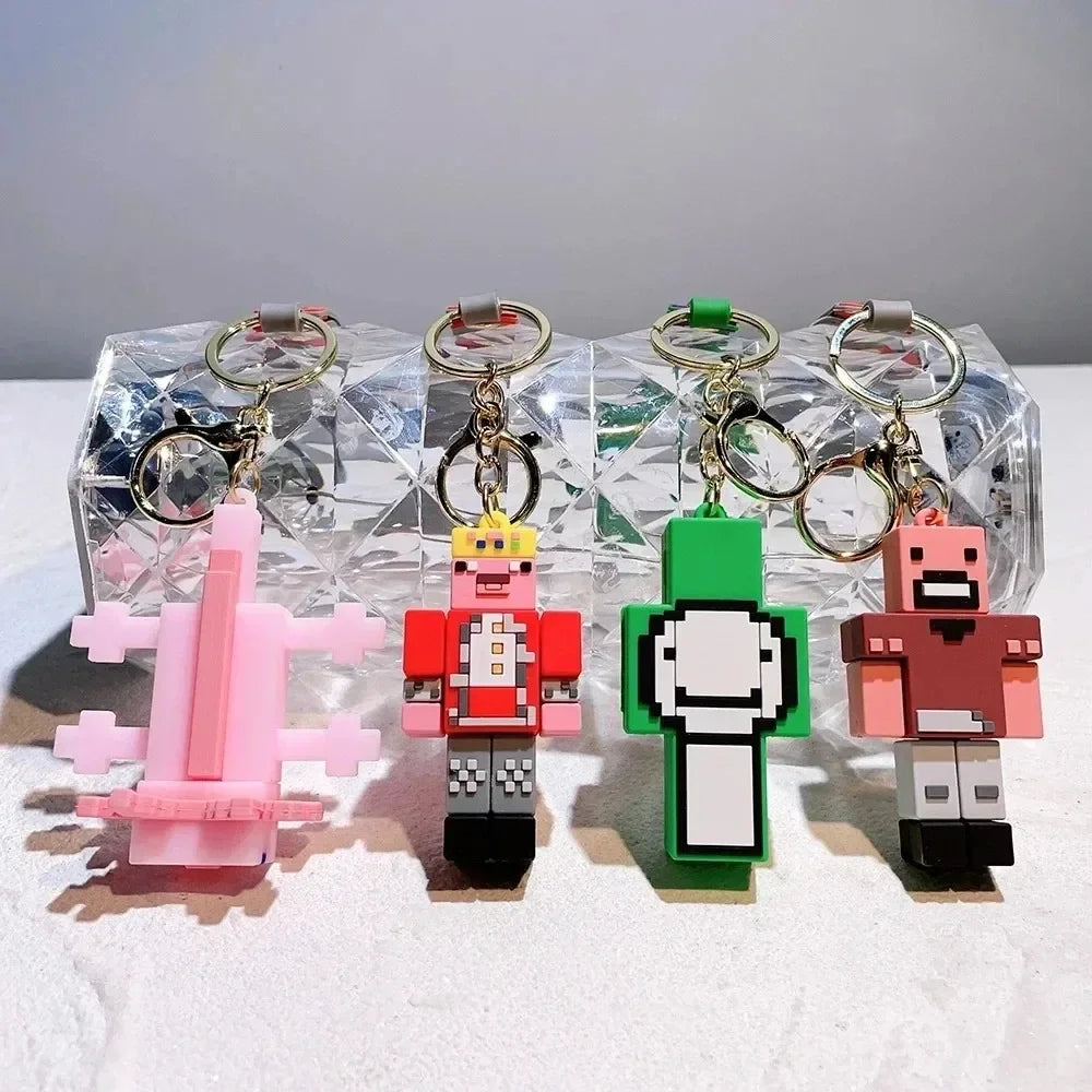 Minecraftes Keychain Steve Action Figure