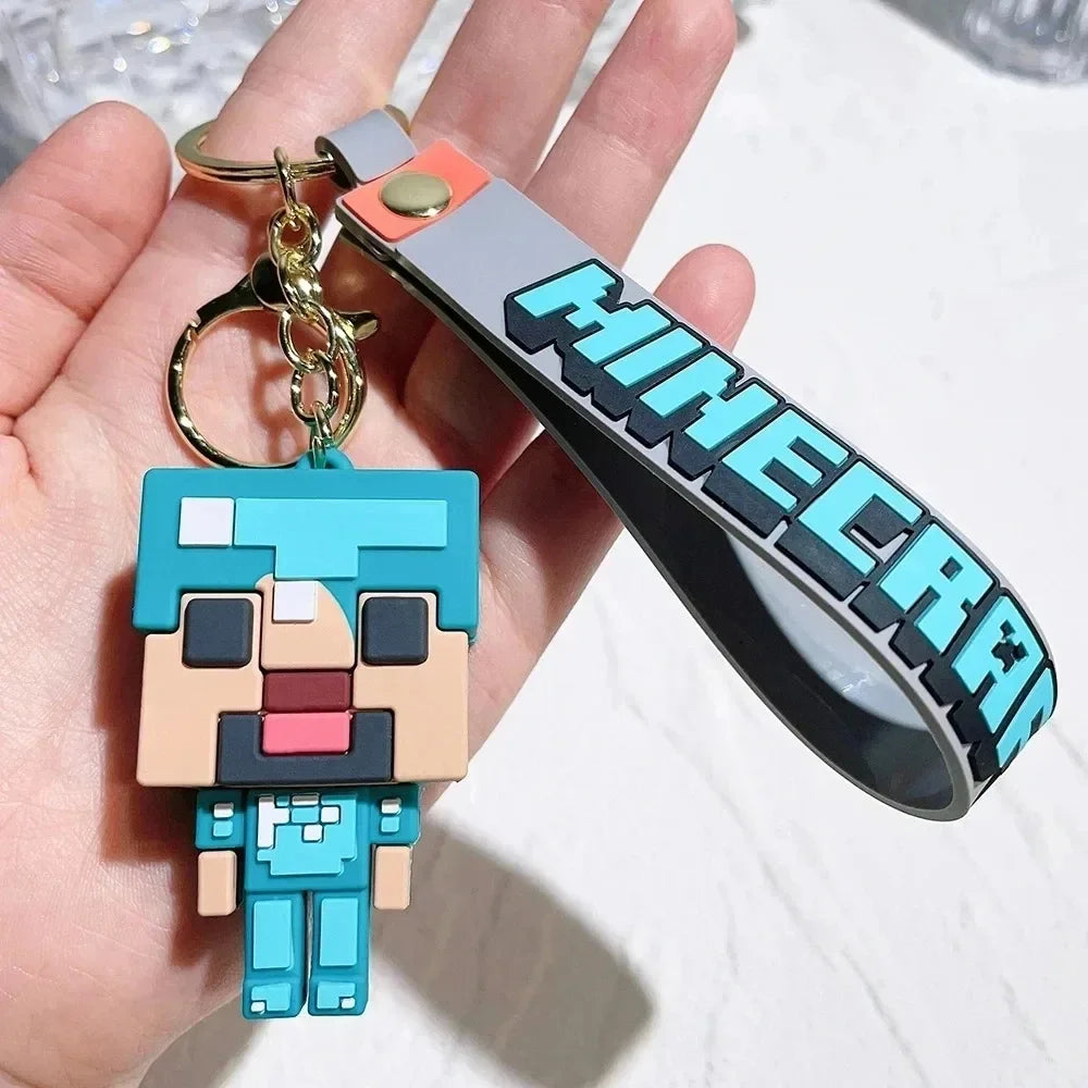 Minecraftes Keychain Steve Action Figure