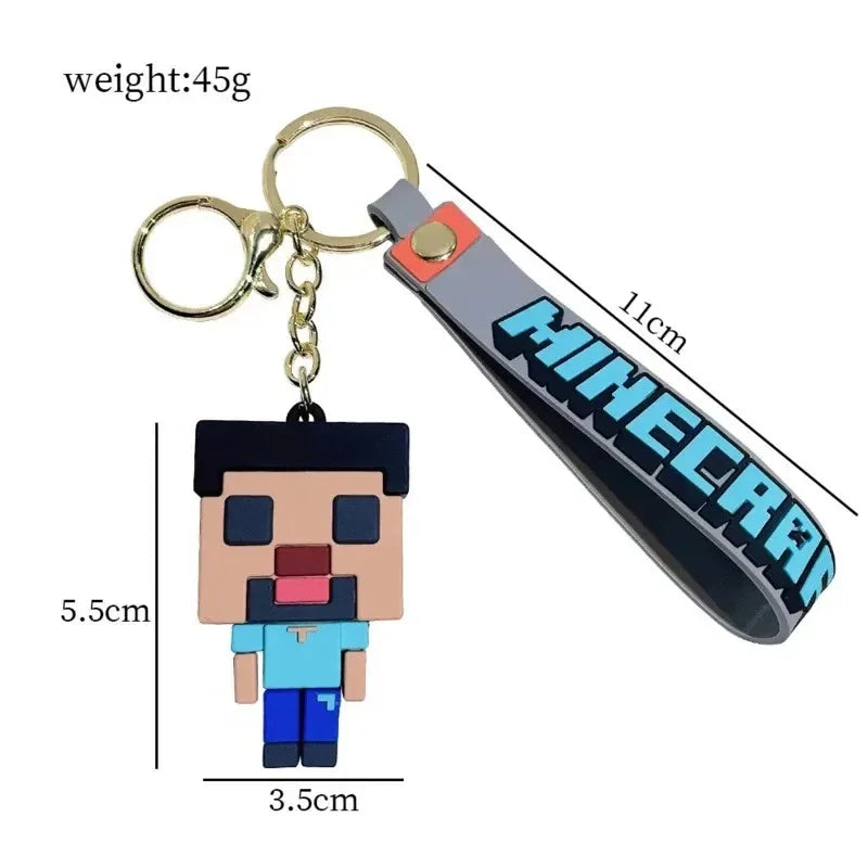 Minecraftes Keychain Steve Action Figure