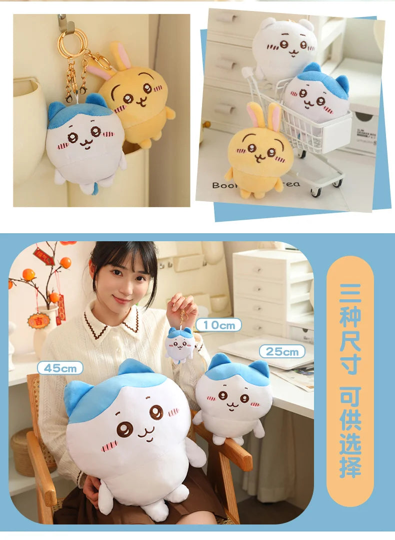 Sanrio Chiikawa Series Plushies Bag Pendant Hachiware Soft Pillow Usagi Plush Toy