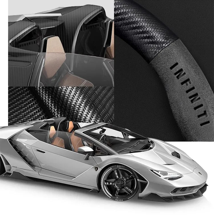 Infiniti Q50 Q60S Q70 QX30 QX50 QX55 QX56 QX60 QX70 QX8 JX35 EX25 FX35 G37 M35 ESQ Steering Wheel Cover