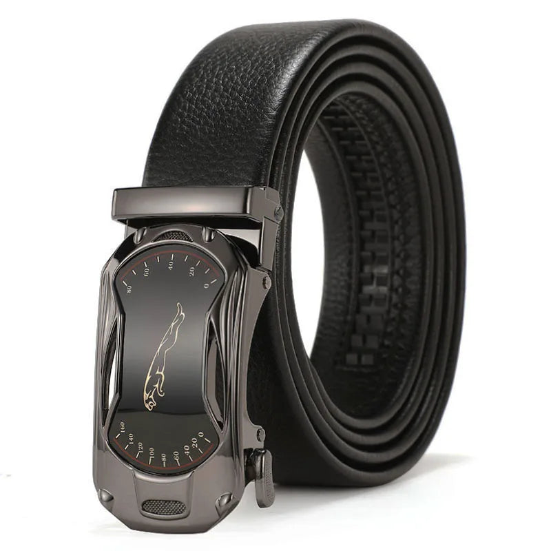 Business Alloy Automatic Buckle Belt for Men's
