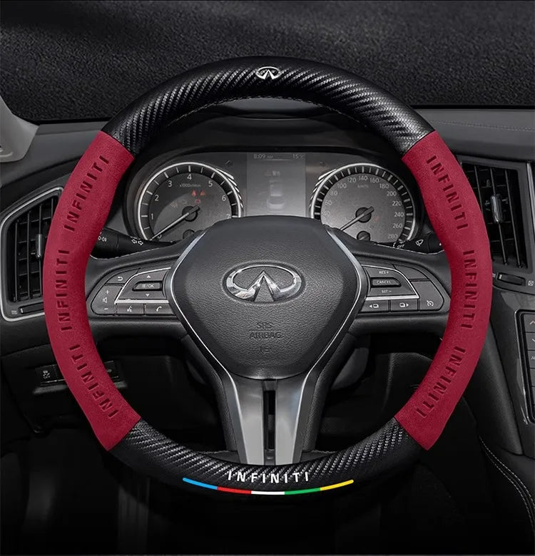 Infiniti Q50 Q60S Q70 QX30 QX50 QX55 QX56 QX60 QX70 QX8 JX35 EX25 FX35 G37 M35 ESQ Steering Wheel Cover