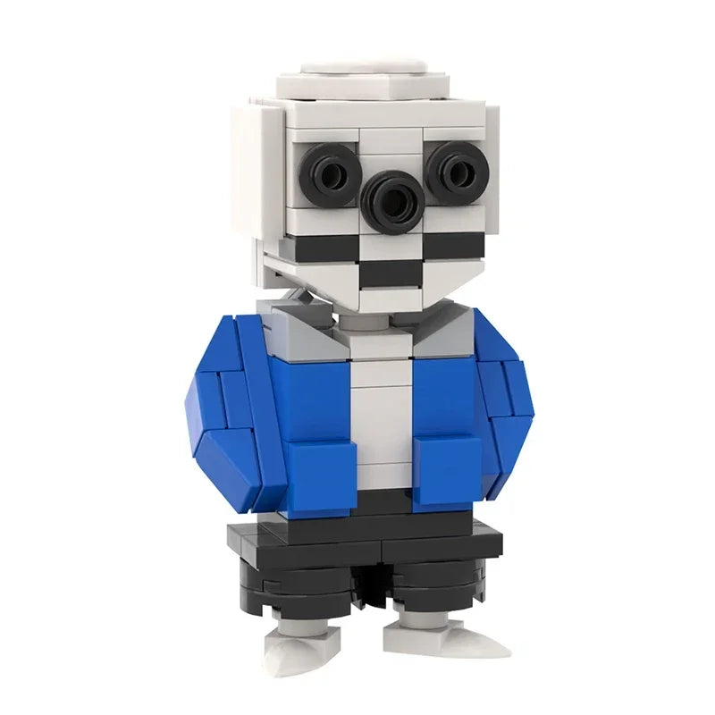 Game Character Skeleton Brothers Building Blocks MOC Undertale Sans Monster Model DIY Kids Puzzle Assembly Toy Boy Birthday Gift