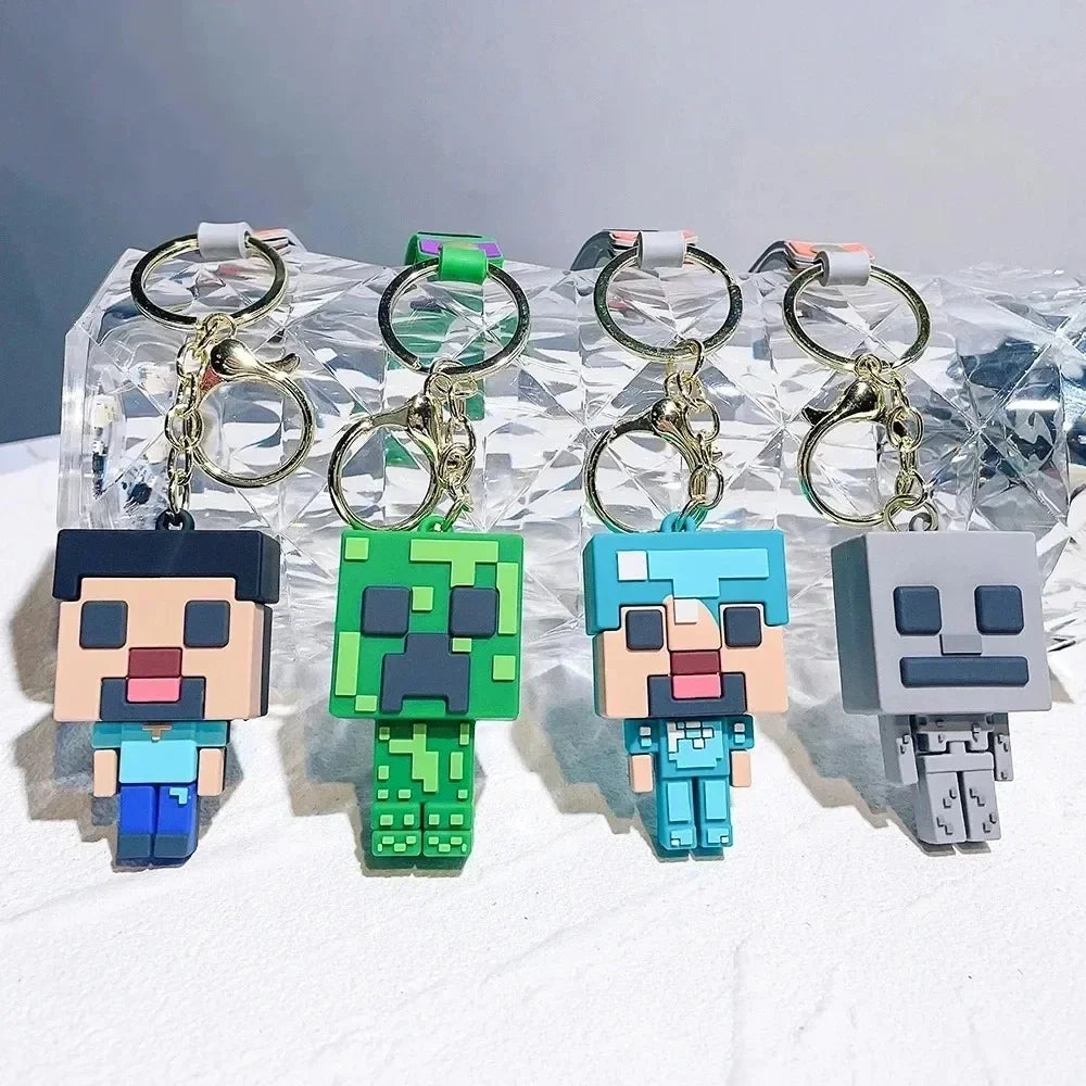 Minecraftes Keychain Steve Action Figure