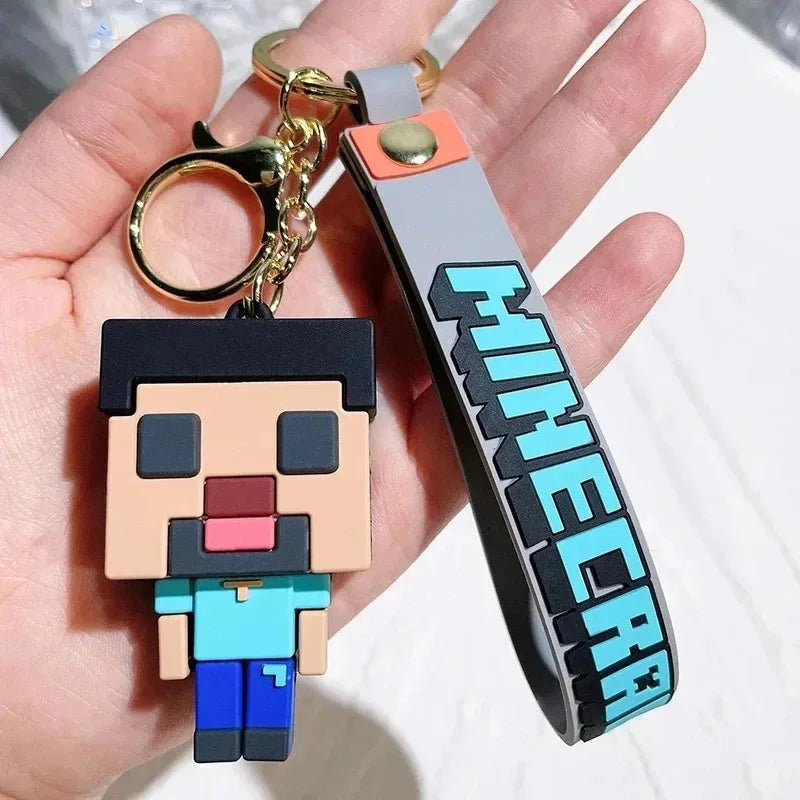 Minecraftes Keychain Steve Action Figure