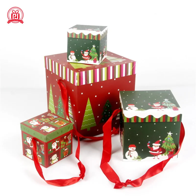 Christmas Gift Boxes Under The Tree Package For Indoor