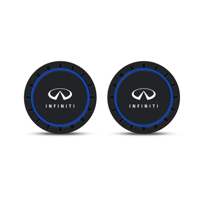 Car Logo Water Cup Pads Anti-slip Round Cup Coasters For all Infinities