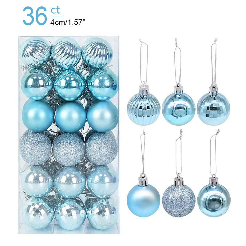 1box Christmas tree Bauble Christmas Tree Decor