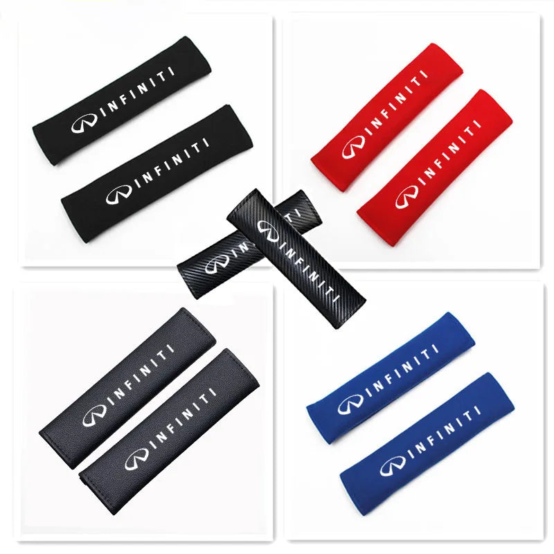 Car Safety Belt Cover Shoulder Pad For Infiniti FX35 Q50 Q30 ESQ QX50 QX60 QX70 EX JX35 G35 G37 EX3 Accessories