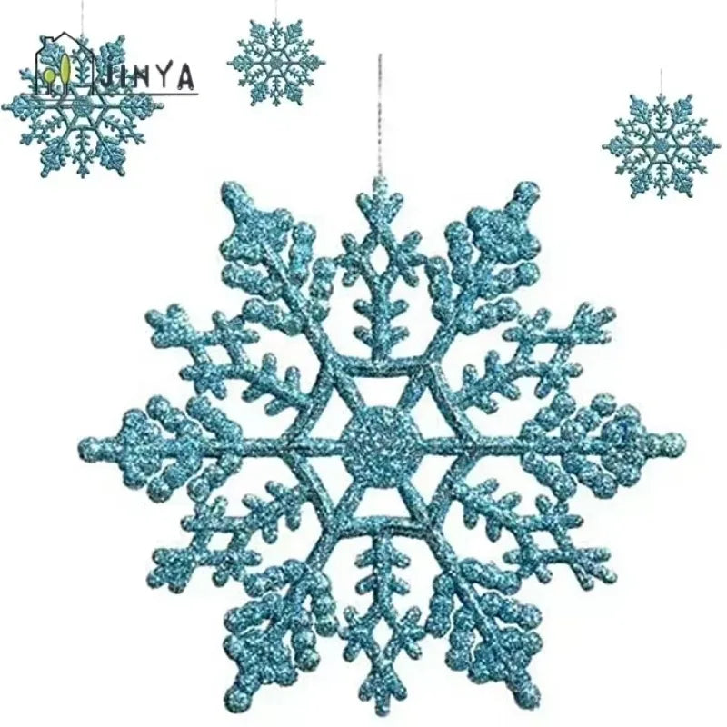 Pack Of 24/12/6 Pieces Snowflakes For Christmas Tree Decoration