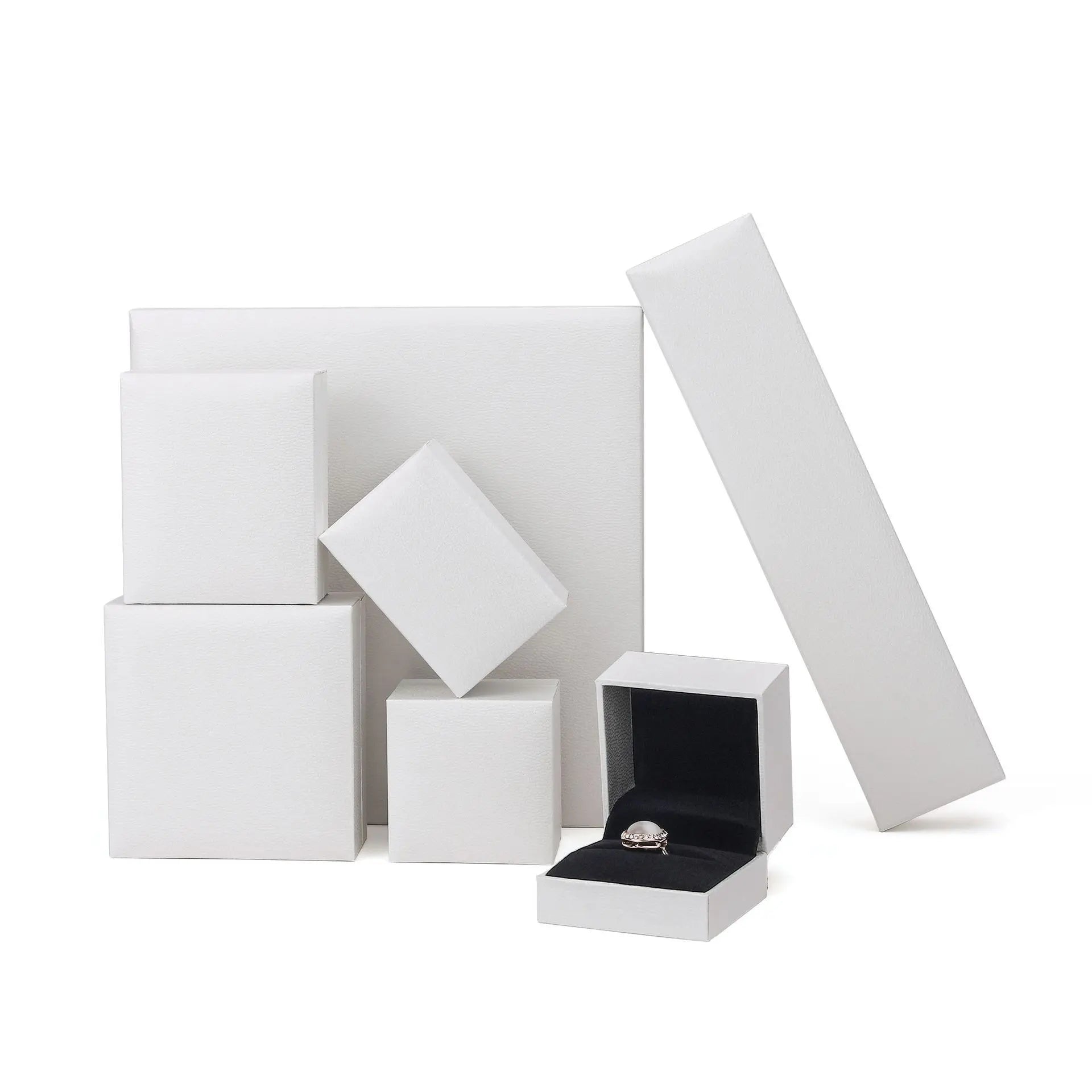 Jewelry Gift Boxes Velvet Lined for Ring Necklace Bracelet Luxury Packaging