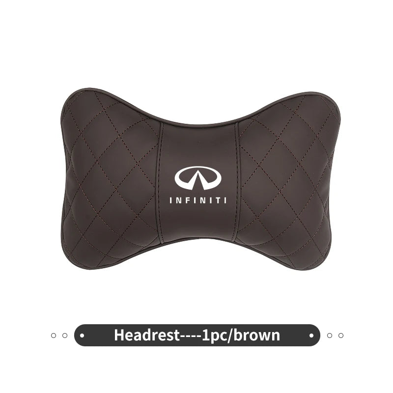 Car Headrest Neck Pillow Lumbar Support Cushion Suit Accessories For Infiniti JX35 G25 G37 FX FX37 FX50 EX35 EX25 EX37 ESQ M25